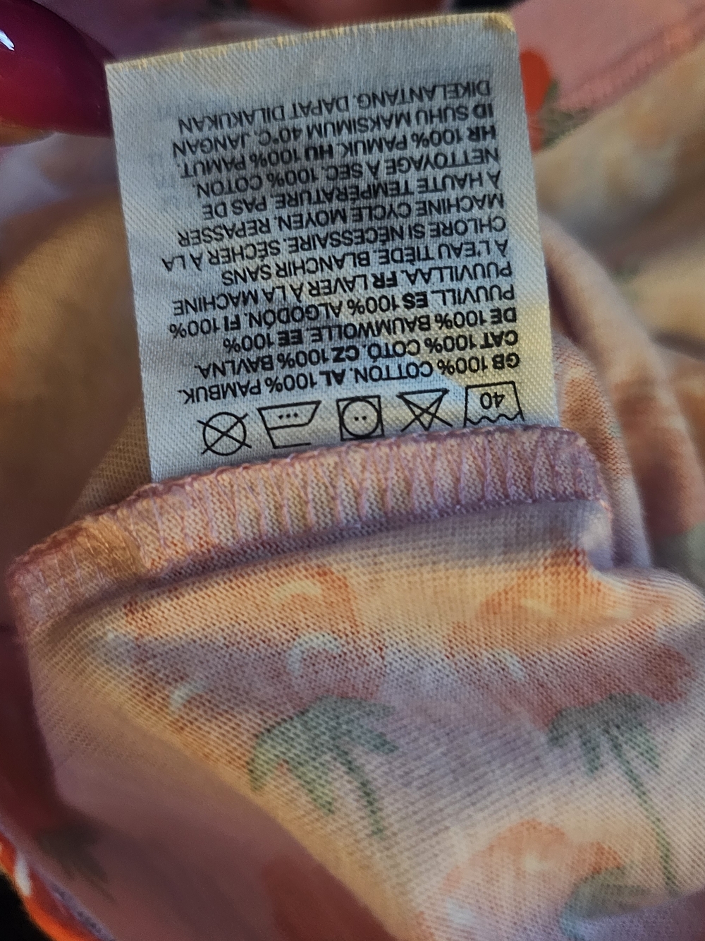Girls' Pink Strawberry Print Tank Dress Size 8-10 Youth - Picture 6 of 6